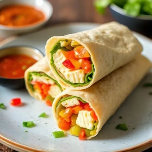 Caribbean Paneer Roll